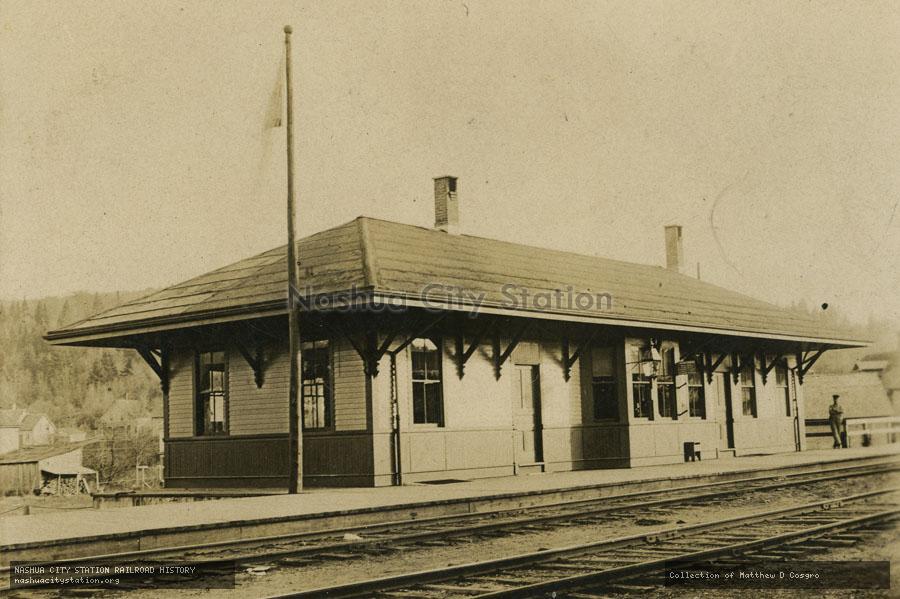 Postcard: Station, Beecher Falls, Vermont